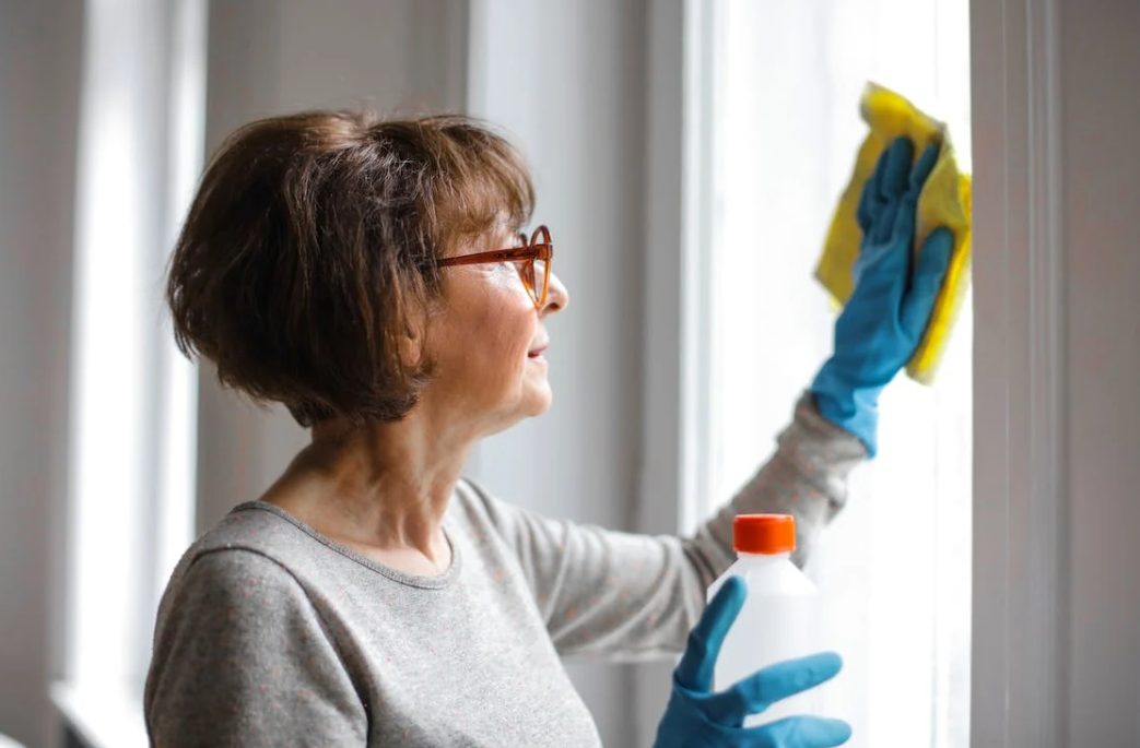 cleaner at work